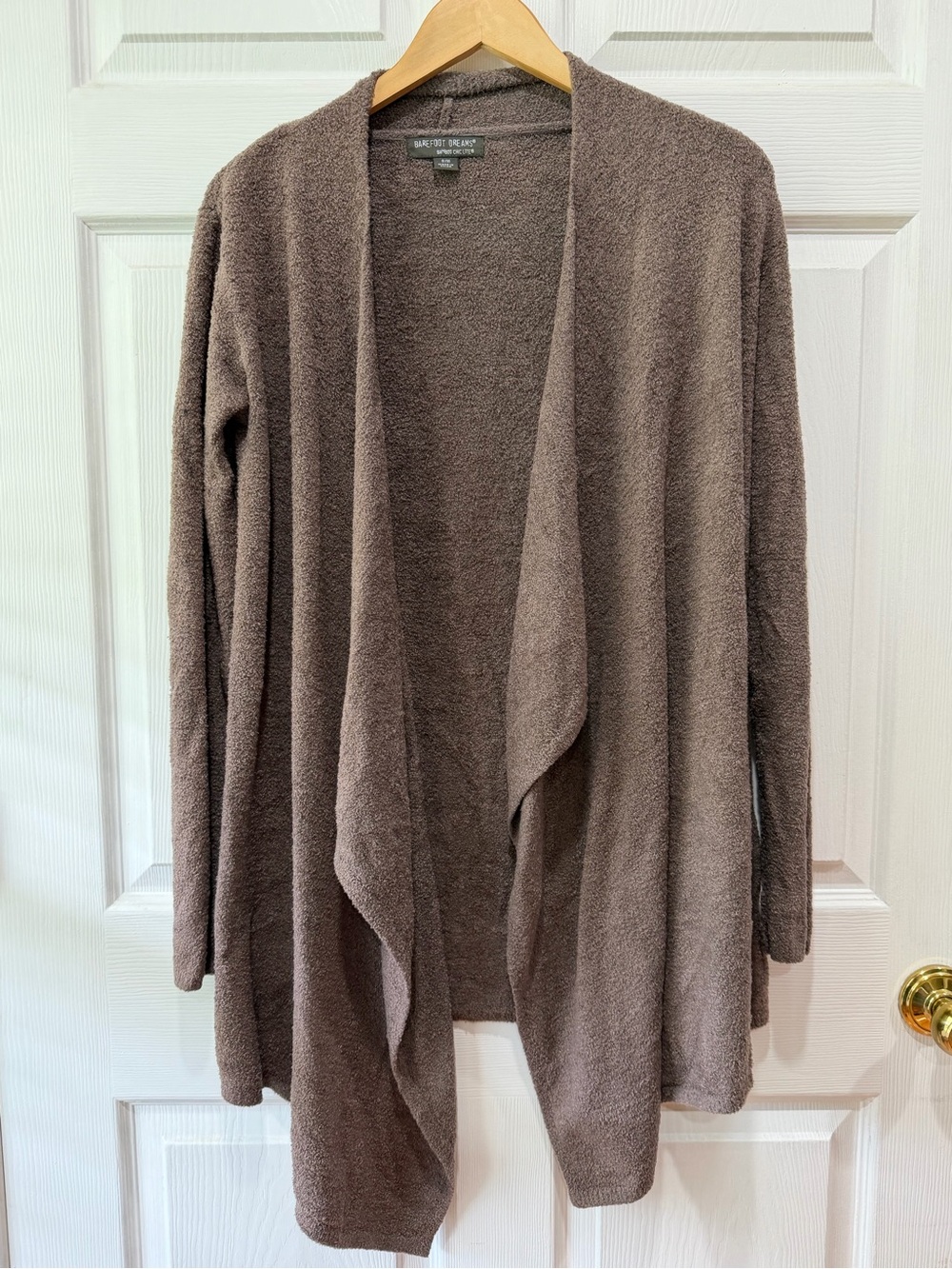 Barefoot Dreams SM/MED Bamboo Draped Open Front Cardigan